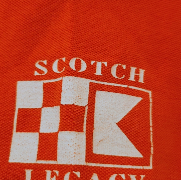 Vintage SCOTCH & SODA Legacy Red Sailing 85 90s Y2K Sport Polo White Stripe - Picture 5 of 10